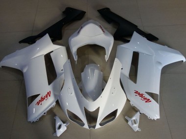 Purchase 2007-2008 Kawasaki ZX6R Motorcycle Fairings - White Red Canada