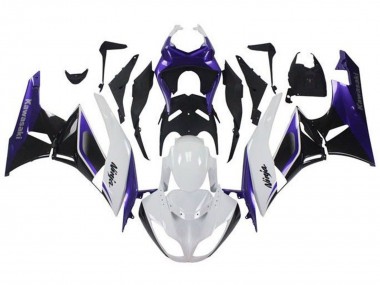 Purchase 2009-2012 Kawasaki ZX6R Motorcycle Fairings - Purple White Black Canada