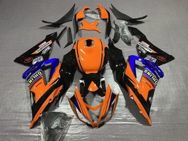 Purchase 2013-2018 Kawasaki ZX6R Motorcycle Fairings - Orange Blue Black Canada