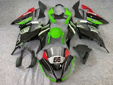 Purchase 2013-2018 Kawasaki ZX6R Motorcycle Fairings - Green White Black Red Elf 66 Canada