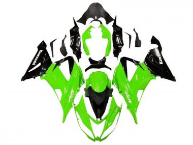 Purchase 2013-2018 Kawasaki ZX6R Motorcycle Fairing Kits - Green Glossy Black Canada