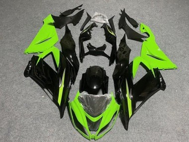 Purchase 2013-2018 Kawasaki ZX6R Motorcycle Fairings - Light Green Glossy Black Canada