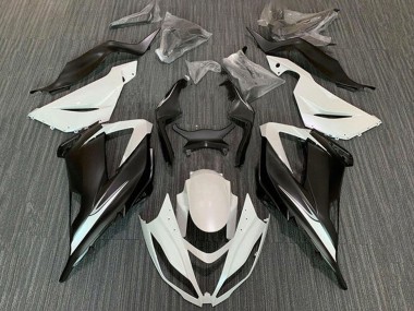 Purchase 2013-2018 Kawasaki ZX6R Motorcycle Fairing Kits - White Matte Black Canada