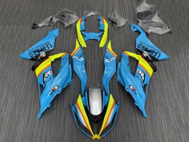 Purchase 2013-2018 Kawasaki ZX6R Motorcycle Fairings - Light Blue Yellow Orange Black Silver Canada