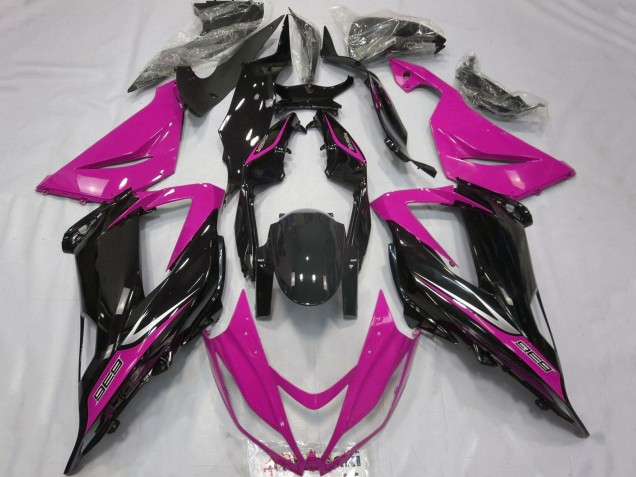 2013-2018 Kawasaki ZX6R Motorcycle Fairings - Pink Glossy Black Canada