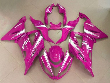 Purchase 2013-2018 Kawasaki ZX6R Motorcycle Fairings - Pink White Canada
