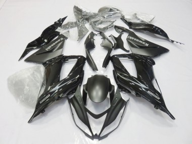 Purchase 2013-2018 Kawasaki ZX6R Motorcycle Fairings - Glossy Black Matte Black Canada
