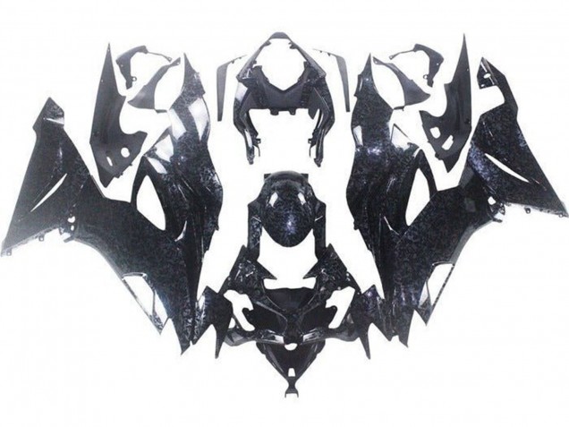 2019-2022 Kawasaki ZX6R Motorcycle Fairings - Faux Chopped Carbon Fiber Canada