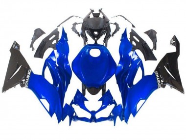 Purchase 2019-2022 Kawasaki ZX6R Motorcycle Fairings - Blue Glossy Black Canada