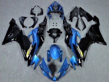 Purchase 2019-2022 Kawasaki ZX6R Motorcycle Fairings - Blue Glossy Black Yellow Canada