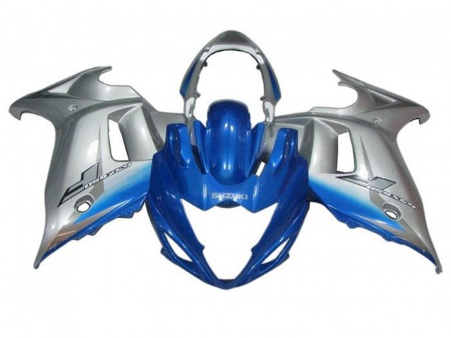 2008-2013 Suzuki GSX650F Motorcycle Fairings - Blue Silver Canada