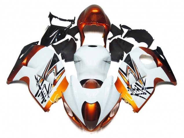 1996-2007 Suzuki GSXR1000 Motorcycle Fairings - White Orange Black Canada