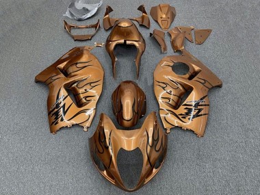Purchase 1996-2007 Suzuki GSXR1000 Motorcycle Fairings - Brown Bronze Black Flame Canada