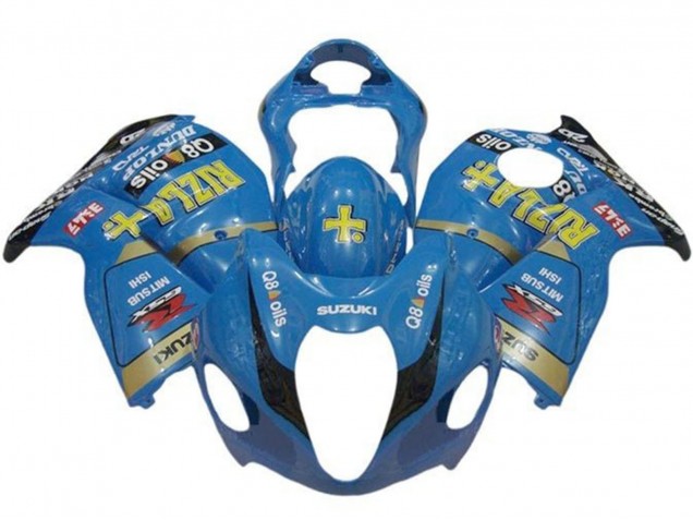 1996-2007 Suzuki GSXR 1300 Hayabusa Motorcycle Fairings - Blue Gold Black Rizla Canada