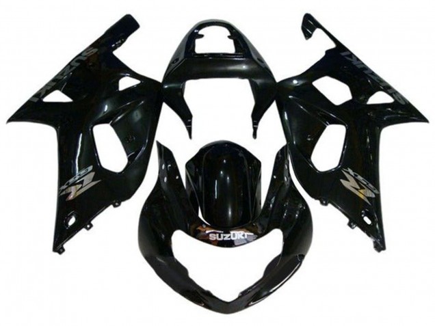 2000-2002 Suzuki GSXR1000 Motorcycle Fairings - Glossy Black Chrome Canada