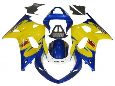 Purchase 2000-2002 Suzuki GSXR1000 Motorcycle Fairings - Yellow Blue Tribal Canada