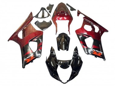 Purchase 2003-2004 Suzuki GSXR 1000 Motorcycle Fairings - Red Glossy Black Canada