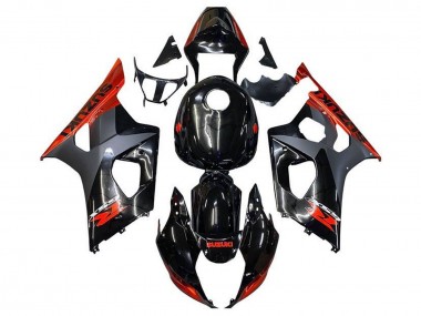 Purchase 2003-2004 Suzuki GSXR 1000 Motorcycle Fairings - Glossy Black Matte Black Orange Canada