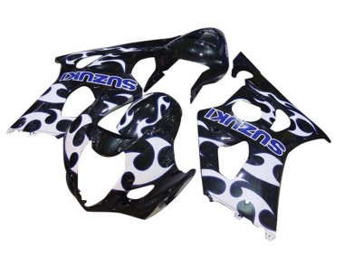 Purchase 2003-2004 Suzuki GSXR 1000 Motorcycle Fairings - Black White Blue Tribal Canada