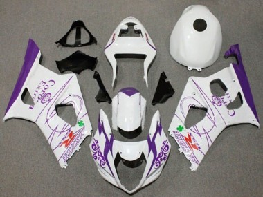 Purchase 2003-2004 Suzuki GSXR 1000 Motorcycle Fairings - White Purple Corona Alstare Canada