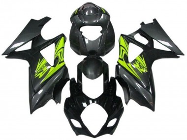 Purchase 2005-2006 Suzuki GSXR 1000 Motorcycle Fairings - Black Grey Neon Yellow Canada