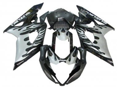 Purchase 2005-2006 Suzuki GSXR 1000 Motorcycle Fairings - Black White Flame Canada
