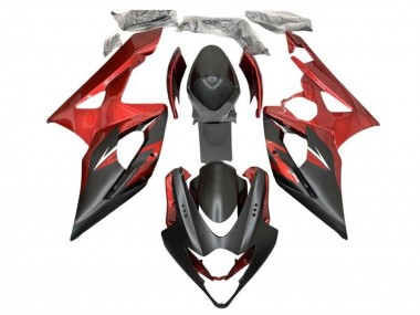 Purchase 2005-2006 Suzuki GSXR 1000 Motorcycle Fairings - Candy Red Matte Black Canada