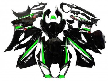Purchase 2017-2024 Suzuki GSXR1000 Motorcycle Fairings - Black Green White Stripe Canada