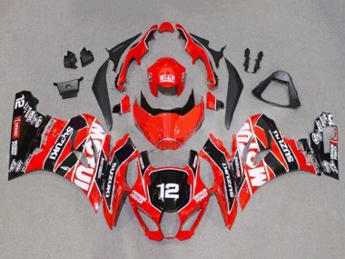 Purchase 2017-2024 Suzuki GSXR1000 Motorcycle Fairings - Red White Black Motul 12 Canada