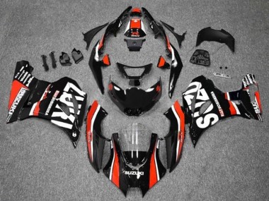 Purchase 2017-2024 Suzuki GSXR1000 Motorcycle Fairings - Black Red White Stripe Canada