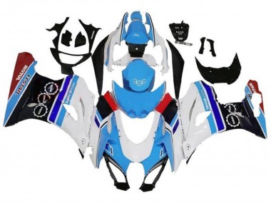 Purchase 2017-2024 Suzuki GSXR1000 Motorcycle Fairings - White Blue Stripe Red Canada