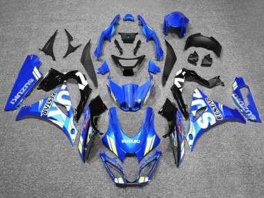 Purchase 2017-2024 Suzuki GSXR1000 Motorcycle Fairings - Blue White Ecstar Canada