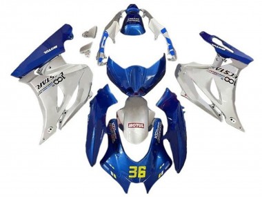 Purchase 2017-2024 Suzuki GSXR1000 Motorcycle Fairings - Blue Silver Motul 36 Canada