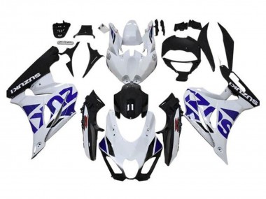 Purchase 2017-2024 Suzuki GSXR1000 Motorcycle Fairing - White Blue Black Canada
