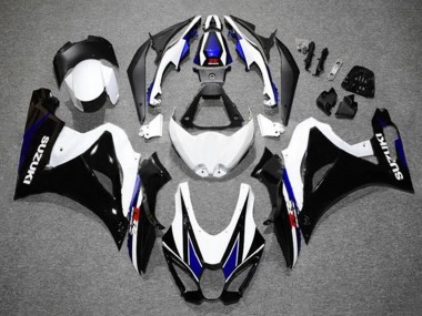 Purchase 2017-2024 Suzuki GSXR1000 Motorcycle Fairings - White Blue Black Canada