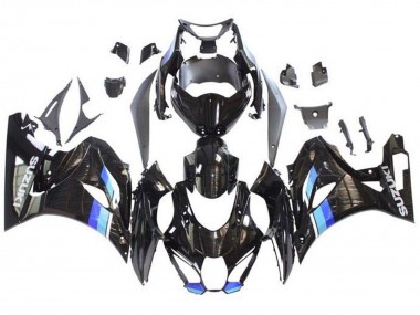 Purchase 2017-2024 Suzuki GSXR1000 Motorcycle Fairings - Black Blue Stripe Canada