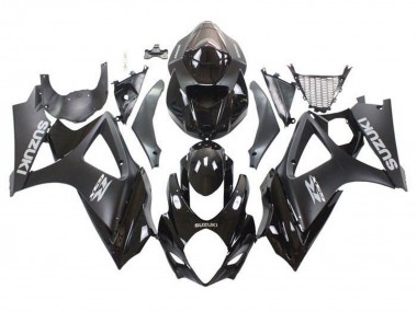 Purchase 2007-2008 Suzuki GSXR 1000 Motorcycle Fairings - Glossy Black Matte Black Grey Canada