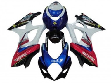 Purchase 2007-2008 Suzuki GSXR 1000 Motorcycle Fairings - White Blue Red Black Makita Canada