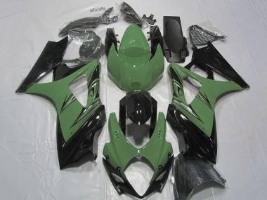 Purchase 2007-2008 Suzuki GSXR 1000 Motorcycle Fairing - Green Glossy Black Canada