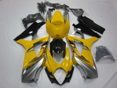 Purchase 2007-2008 Suzuki GSXR 1000 Motorcycle Fairings - Yellow Silver Black Canada