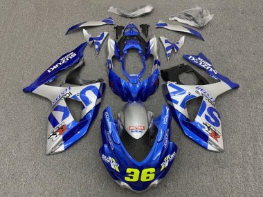 Purchase 2009-2016 Suzuki GSXR 1000 Motorcycle Fairings - Blue Silver 36 Canada
