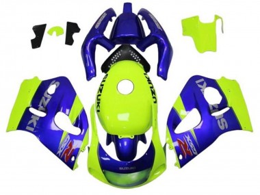 Purchase 1996-2000 Suzuki GSXR 600 / GSXR 750 Motorcycle Fairings - Blue Yellow Canada