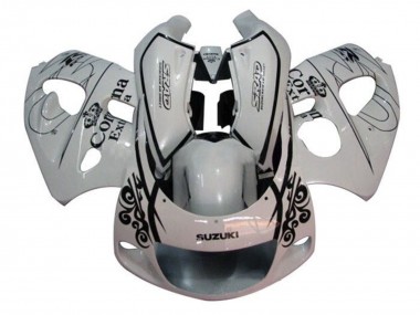 Purchase 1996-2000 Suzuki GSXR 600 / GSXR 750 Motorcycle Fairings - White Black Corona Extra Canada