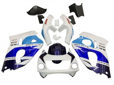 Purchase 1996-2000 Suzuki GSXR 600 / GSXR 750 Motorcycle Fairings - White Triple Blue Canada