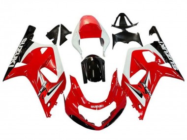 Purchase 2001-2003 Suzuki GSXR 600 / GSXR 750 Motorcycle Fairings - Red White Glossy Black Canada