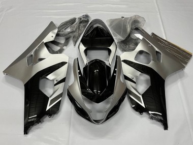 Purchase 2001-2003 Suzuki GSXR 600 / GSXR 750 Motorcycle Fairings - Silver Glossy Black Canada