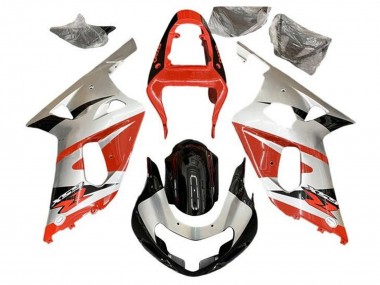 Purchase 2001-2003 Suzuki GSXR 600 / GSXR 750 Motorcycle Fairings - Silver Red Glossy Black Canada