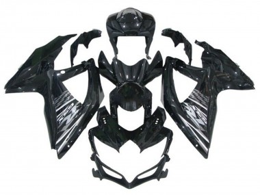 Purchase 2008-2010 Suzuki GSXR 600 / GSXR 750 Motorcycle Fairings - Glossy Black Grey Canada