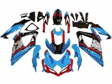 Purchase 2008-2010 Suzuki GSXR 600 / GSXR 750 Motorcycle Fairings - Blue Red Black Shape Canada