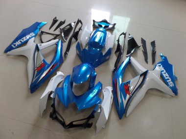 Purchase 2008-2010 Suzuki GSXR 600 / GSXR 750 Motorcycle Fairing - White Light Blue Red Canada